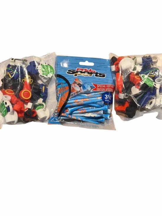 Golf Tees and straw topper sports Accessories - Blue