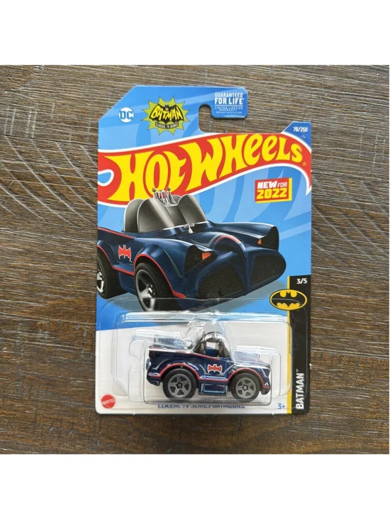 2022 Hot Wheels Batman #3/5 Classic TV Series Batmobile #78/250 Blue