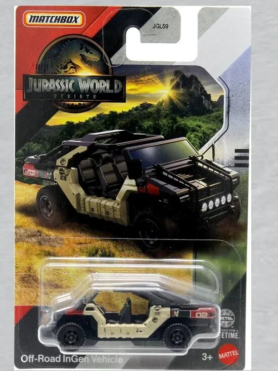 Matchbox Jurassic World Rebirth off-road InGen Vehicle BLACK