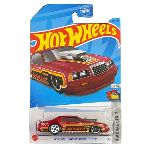 Hot Wheels '86 Ford Thunderbird Pro Stock HW Drag Strip 4/10 107/250 (Red)