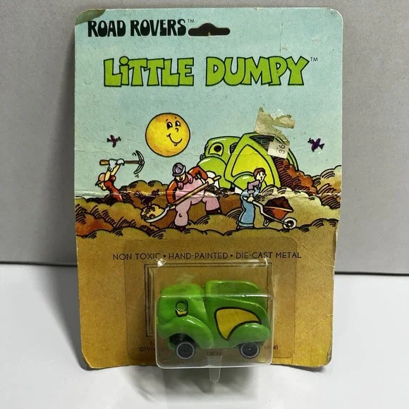 RARE VTG 1ST SERIES 1974 HALLMARK  ROAD ROVERS LITTLE DUMPY DUMP TRUCK IN PACKAG