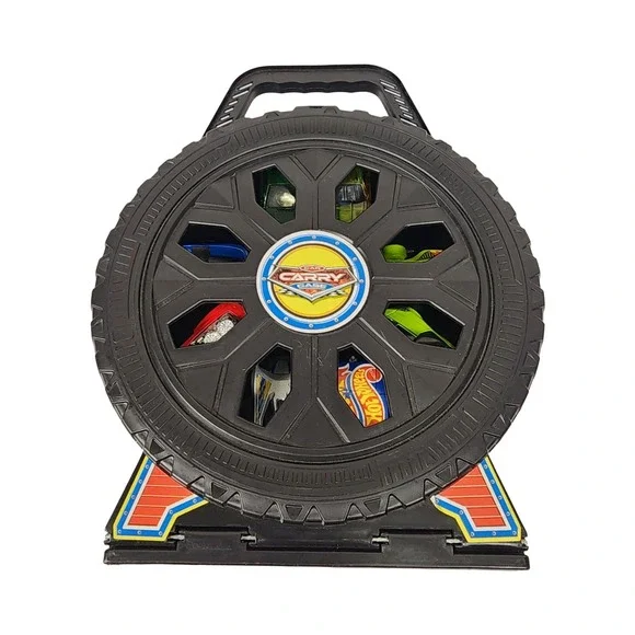 Carry Case Car Carrier Tire Shape Holder with Cars Hot Wheels‎