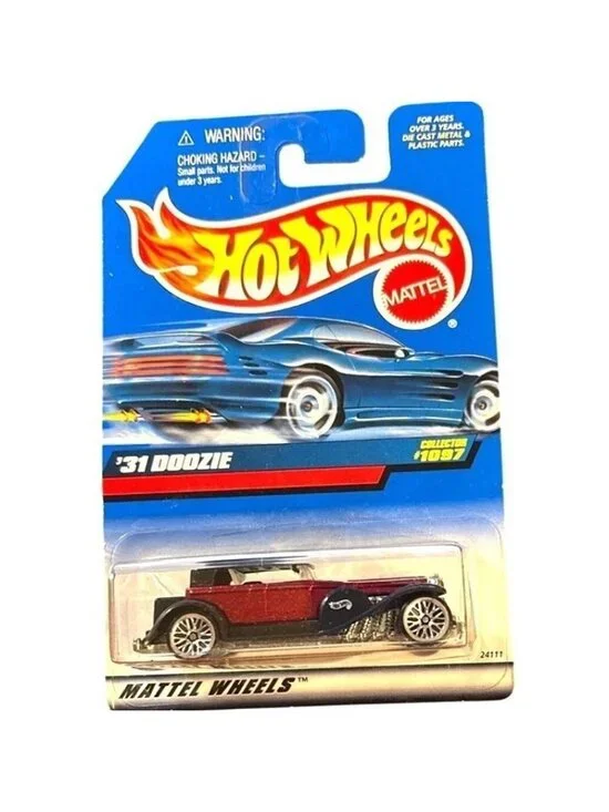 Die Cast Hot Wheels 31 Doozie Car Collector #1097 First Editions 1999 Red Black