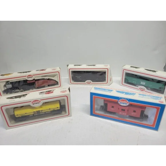 Vtg‎ Model Power HO Scale Train Lot of 5 New in Boxed