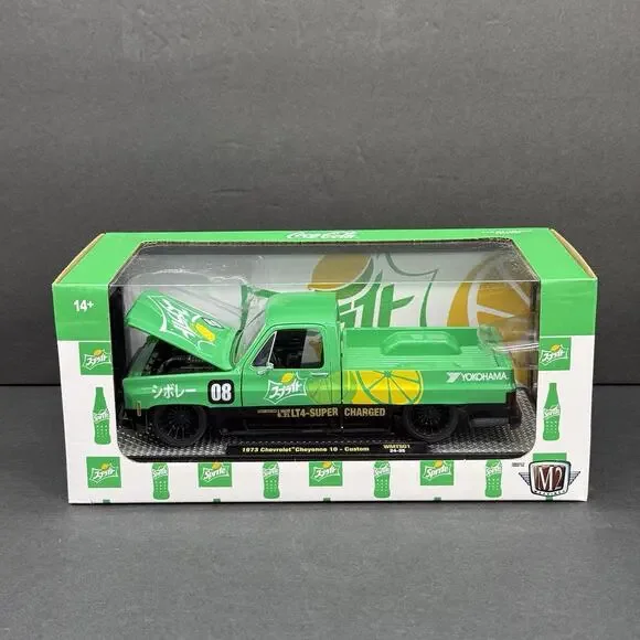 M2 1973 Chevrolet Cheyenne 10 Custom Japan Sprite Squarebody 1/24 Diecast Truck