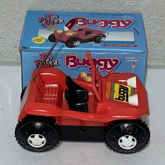 Vintage 1980's Buggy Flip Over Off Road Vehicle ATV Go Cart Moves Lights Up NEW