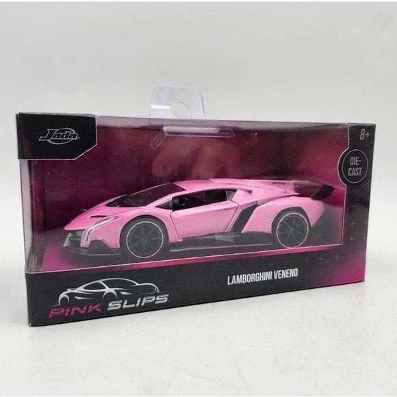 Jada Toys Pink Slips Lamborghini Veneno Diecast 1:32 Scale PINK
