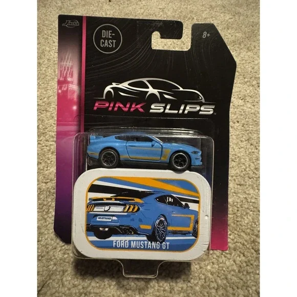 NEW 2024 Jada Pink Slips FORD MUSTANG GT Blue WITH TIN