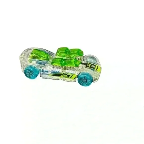 2004 Hot Wheels WHAT 4-2 Clear Blue/Green Car