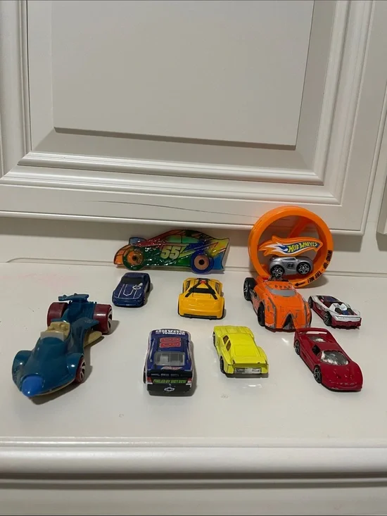 Orange and Multicolor Kids Toy Car Pack