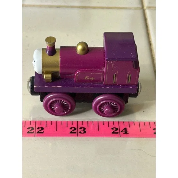 Thomas & Friends Wooden Railway Lady Purple Gold Magic Railroad Train Engine