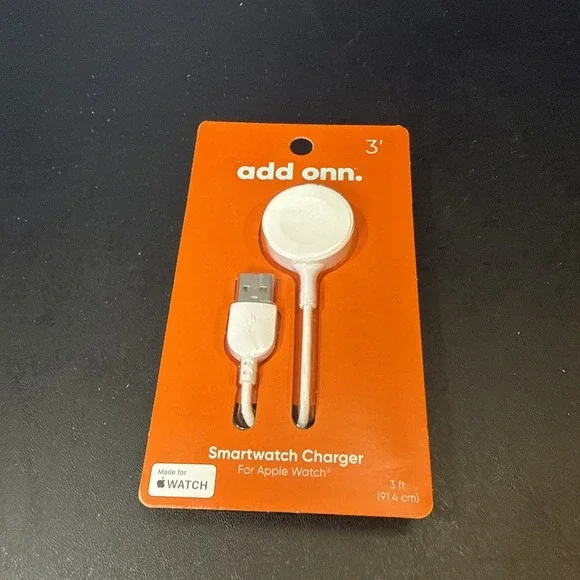 Brand New‎ - Onn 3' Smart Watch Charger for Apple Watch - Compatible All Series