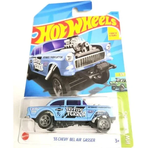 Hot Wheels '55 Chevy Bel Air Gasser BLUE HW Gassers 1/5 110/250