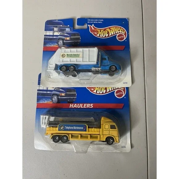 Hot Wheels Haulers -Recycle America- Telephone Maintenance- Truck 1996 Series