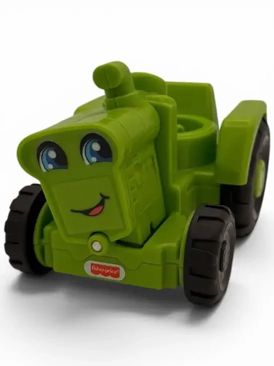 Fisher-Price Little People Helpful Harvester Tractor Green Toy