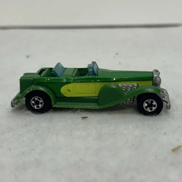 VTG 1976 Hot Wheels Green '31 Doozie w/ Blue‎ Window 1:64 Diecast No Top