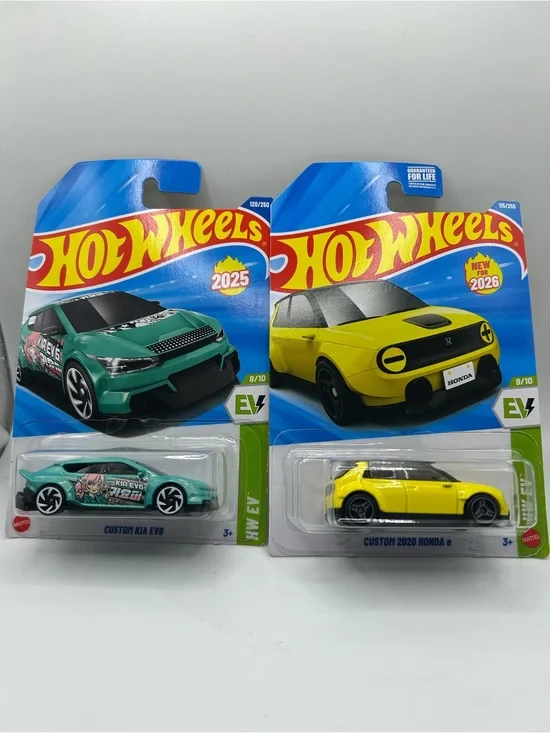 Hot Wheels HWEV Custom 2020 Honda e & Custom Kia EV6 bundle 🔥🛞