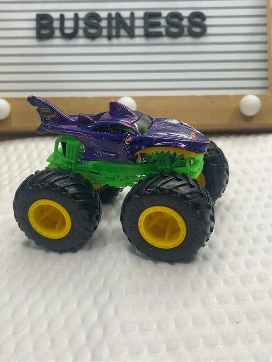 Monster Truck Toy - Purple and Green Kids Vehicle