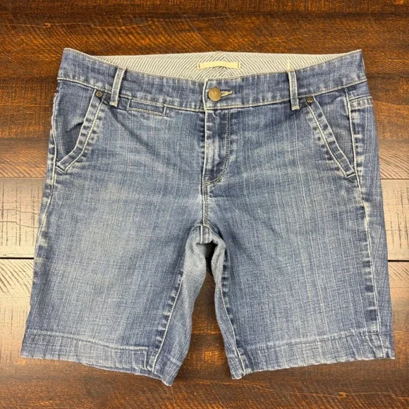 Gap Vintage Bermuda Shorts Dark Ant Denim Medium Wash Women's Size 8 Y2K Casual