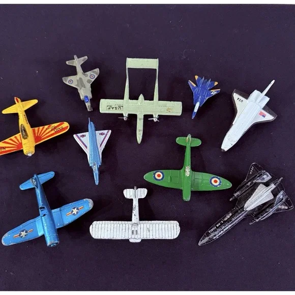 Lot-10 Vintage Diecast Toy Airplanes Space‎ Shuttle Pencil Sharpener