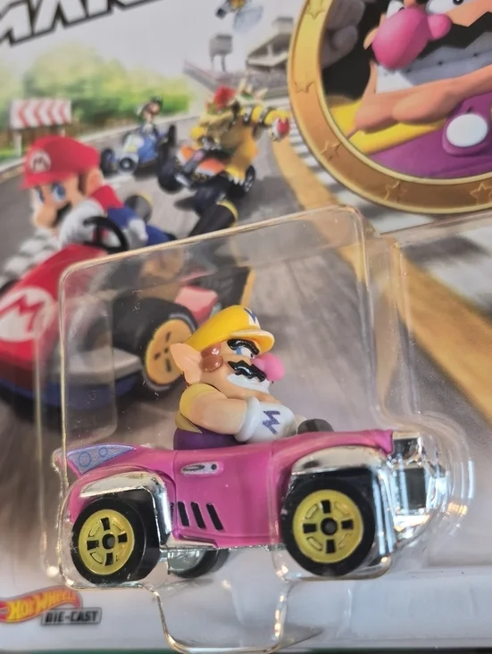 Mariokart × HotwHeeLs Wario Badwagon, 1:64, Pink Multi.
