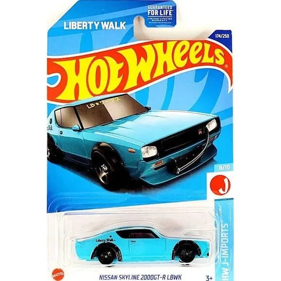Hot Wheels Nissan Skyline 2000GT-R LBWK HW J-Imports 8/10 174/250