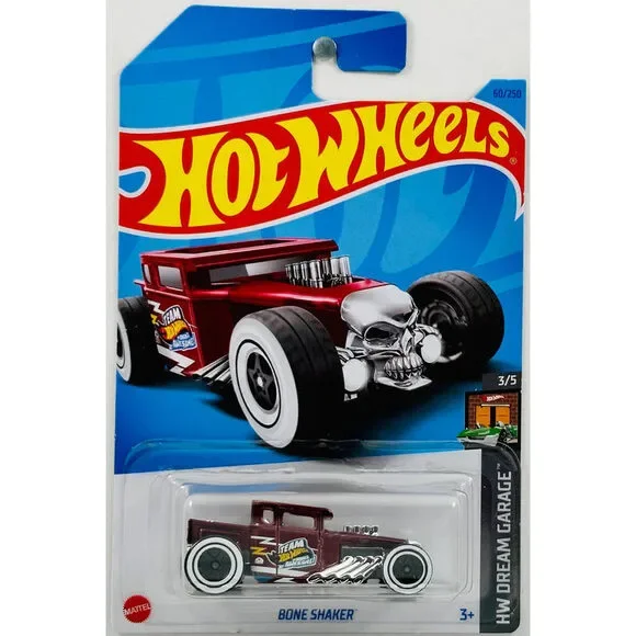 Hot Wheels Bone Shaker HW Dream Garage 3/5 60/250 Burgundy