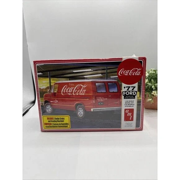 AMT 77 FORD COCA-COLA VAN MODEL CAR AMT1173M/12 SEALED NEW BOY GIRL GIFT FOOD
