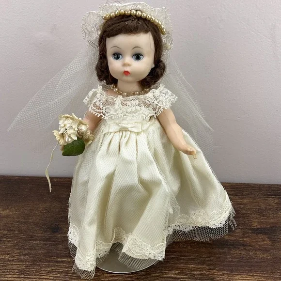 Original Madame Alexander-Kins Wendy Bride Doll from 1950s 8 Inch's Vintage