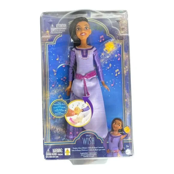 New Mattel Disney's Wish Singing Asha of Rosas Fashion Doll & Star Figure
