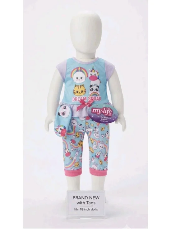 My Life As Doll Clothes Pajamas Dream Squad Unicorn 18