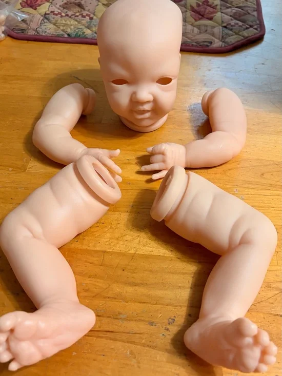 Unbranded Realistic Vinyl Baby Doll Parts - Flesh Tone EVERLY