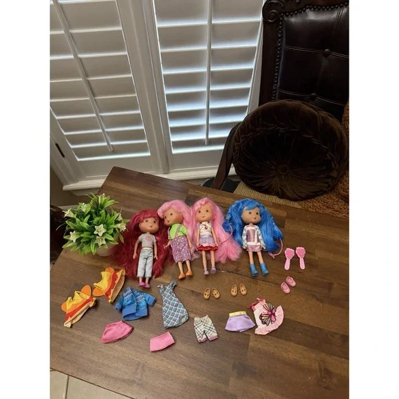 Strawberry Shortcake Playmates Blue Berry,‎ Candy Pop And Sweet Creeps