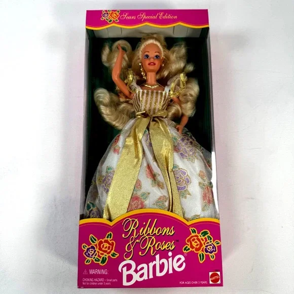 Mattel Ribbons & Roses Barbie Sears Special Edition 1994 Vintage Doll 13911 NIB