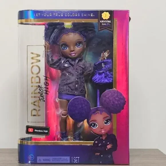 MGA Rainbow Junior High Krystal Bailey Purple Fashion Doll 9