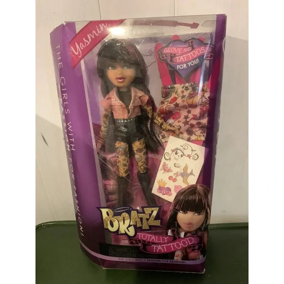 Bratz MGA Totally Tattoo'd Yasmin Doll New Open Box Rare Version 2012