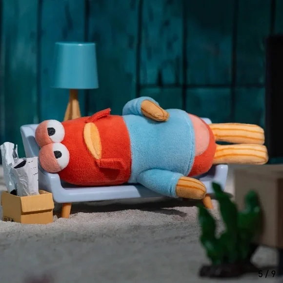 New Pop Mart Bikini Bottom Buddies Whimsical Plush Confirmed Limp Fish