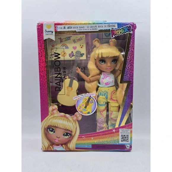 Rainbow High Junior‎ High Rock Band SUNNY Madison Fashion Doll💛 NEW