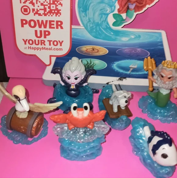 The little Mermaid  McDonald's toys MCds