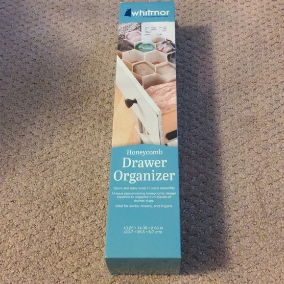 Whitmor NIB Honeycomb Drawer Organizer for Socks, Hosiery, and Lingerie