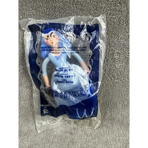 McDonald's Disney Pinocchio Blue Fairy Happy Meal‎ Toy #3 Doll 2022 Sealed