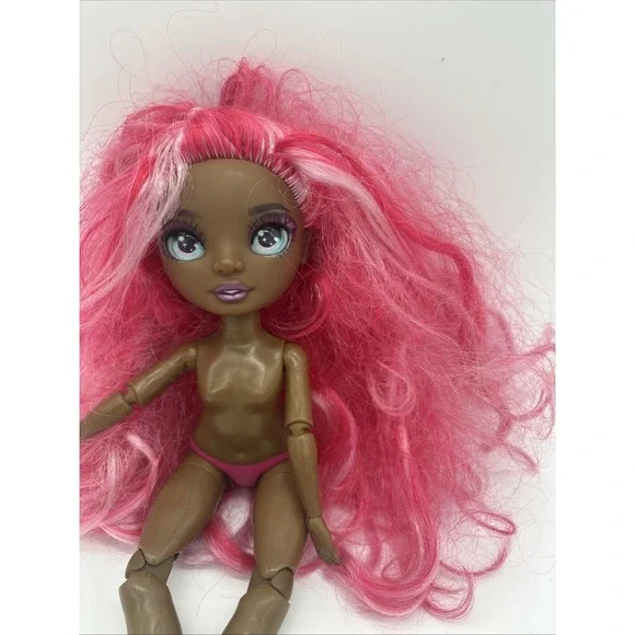 Rainbow High Pink Hair Brown Skin  Daria Roselyn  doll. No Clothes.