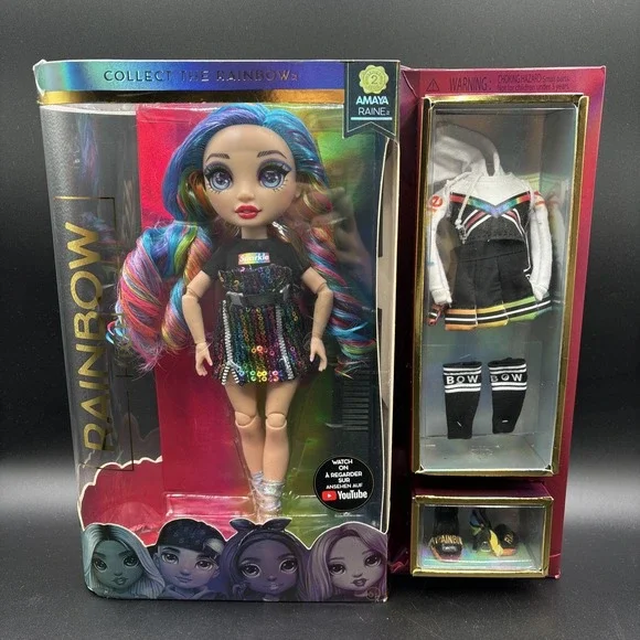 NEW Series 2 Rainbow High Amaya Raine Fashion Doll MGA Entertainment Damaged Box