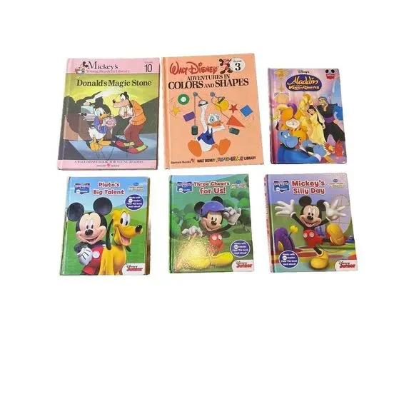 lot of six‎ Walt Disney children's books Classic Baby Books
