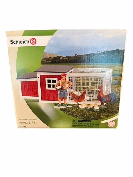 Schleich Farm Life Chicken Coop Playset Sealed Complete in Box