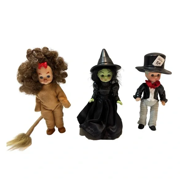 VTG Madam Alexander Wizard of Oz Collectible Dolls Set Plus The‎ Mad Hatter