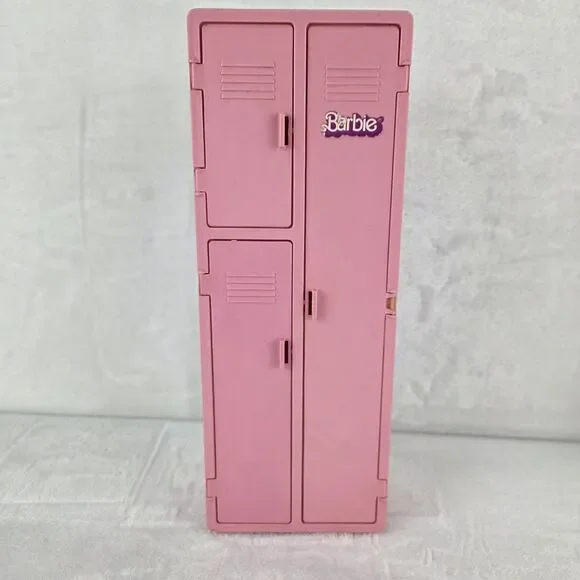 Vintage 1984 Mattel Barbie Workout Center Gym Locker w/ Mirror Pink