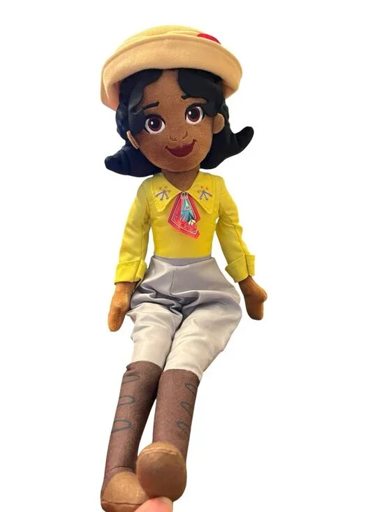 Disney Tiana Soft Plush Doll Tiana's Bayou Adventure 18 In Black Princess NWT