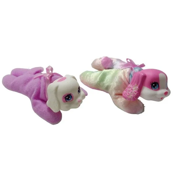 Modern‎ Puppy Surprise Lot of 2 Puppies Replacements Tie Dye and Purple Puppies