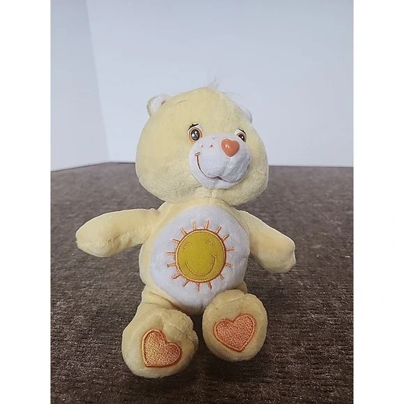 Funshine Bear Care Bear plushy Free Earings To Cute Tag Cut Off‎